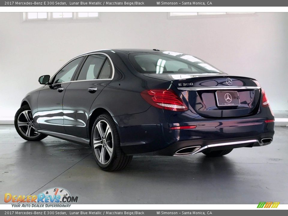 2017 Mercedes-Benz E 300 Sedan Lunar Blue Metallic / Macchiato Beige/Black Photo #10
