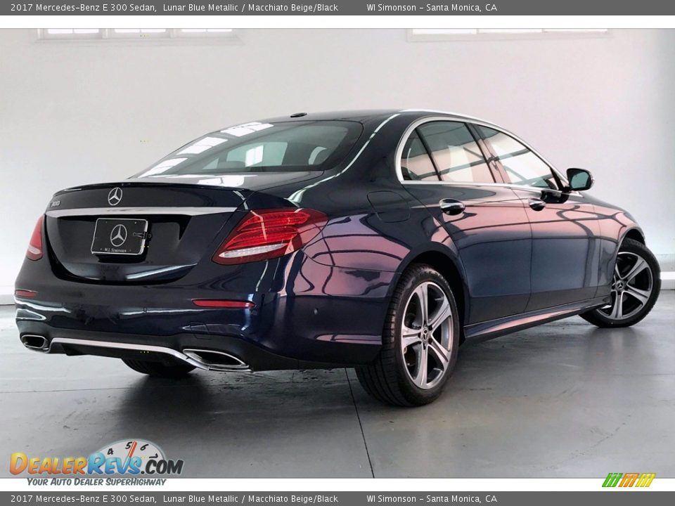 2017 Mercedes-Benz E 300 Sedan Lunar Blue Metallic / Macchiato Beige/Black Photo #16