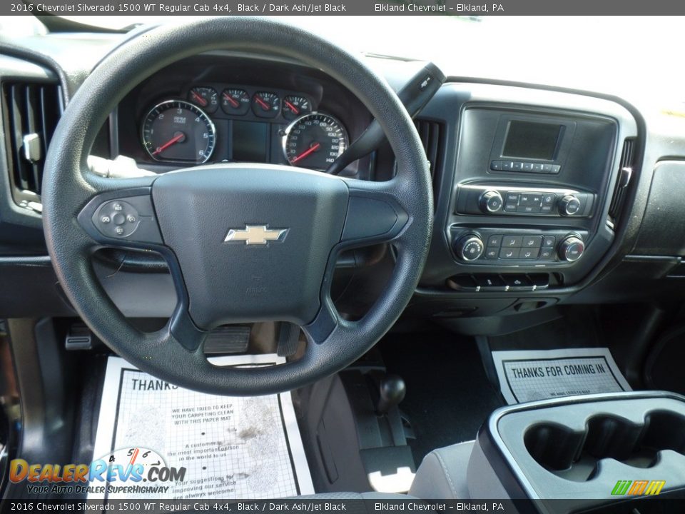 Dashboard of 2016 Chevrolet Silverado 1500 WT Regular Cab 4x4 Photo #20