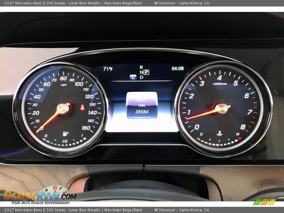 2017 Mercedes-Benz E 300 Sedan Lunar Blue Metallic / Macchiato Beige/Black Photo #20