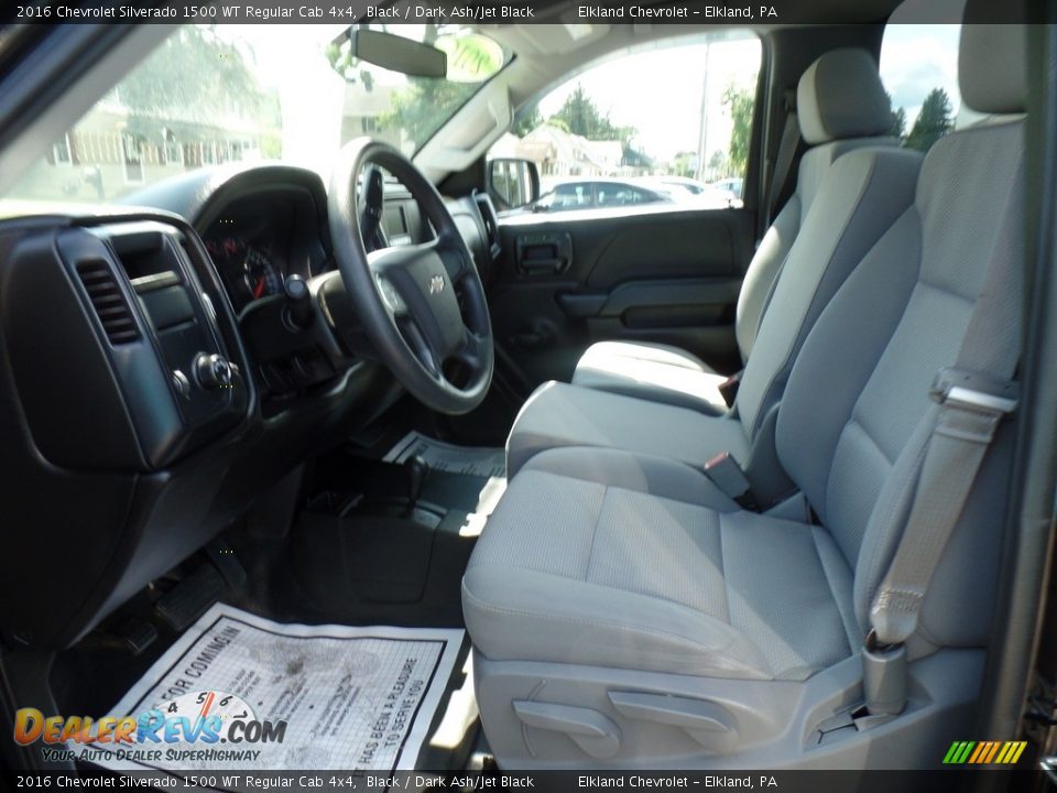 2016 Chevrolet Silverado 1500 WT Regular Cab 4x4 Black / Dark Ash/Jet Black Photo #23