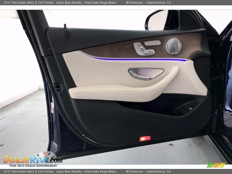 2017 Mercedes-Benz E 300 Sedan Lunar Blue Metallic / Macchiato Beige/Black Photo #25