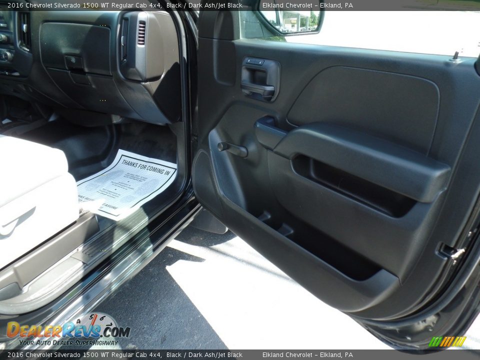 2016 Chevrolet Silverado 1500 WT Regular Cab 4x4 Black / Dark Ash/Jet Black Photo #29