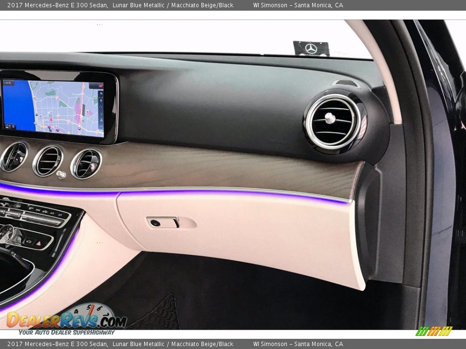 2017 Mercedes-Benz E 300 Sedan Lunar Blue Metallic / Macchiato Beige/Black Photo #28