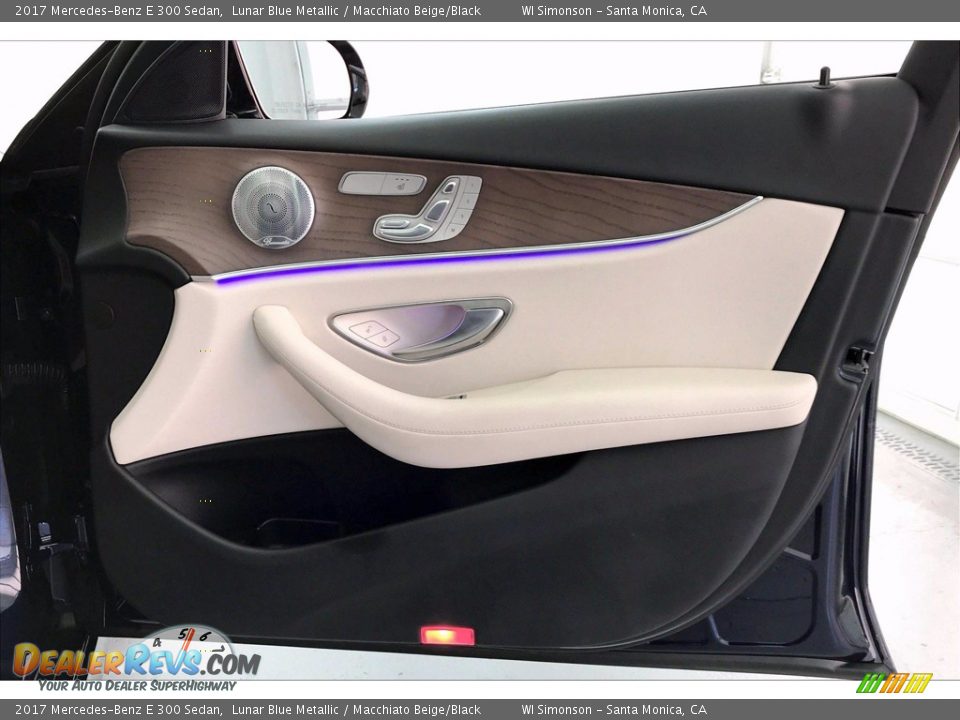 2017 Mercedes-Benz E 300 Sedan Lunar Blue Metallic / Macchiato Beige/Black Photo #30