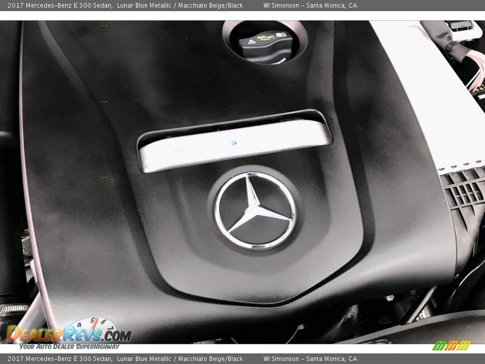 2017 Mercedes-Benz E 300 Sedan Lunar Blue Metallic / Macchiato Beige/Black Photo #31