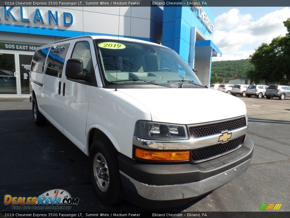 2019 Chevrolet Express 3500 Passenger LT Summit White / Medium Pewter Photo #4