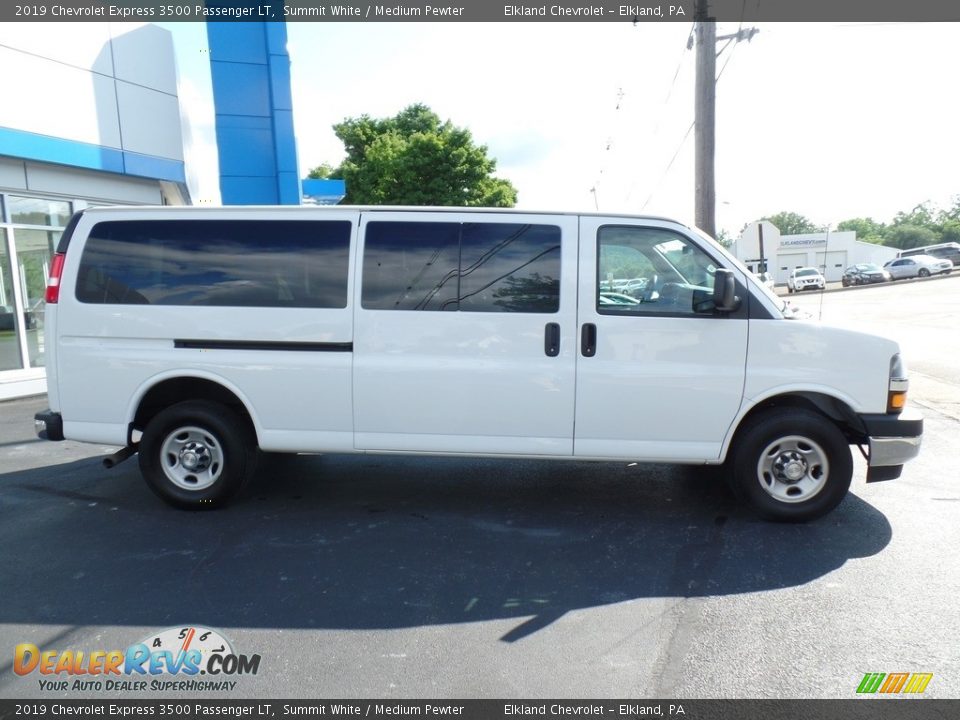 2019 Chevrolet Express 3500 Passenger LT Summit White / Medium Pewter Photo #6