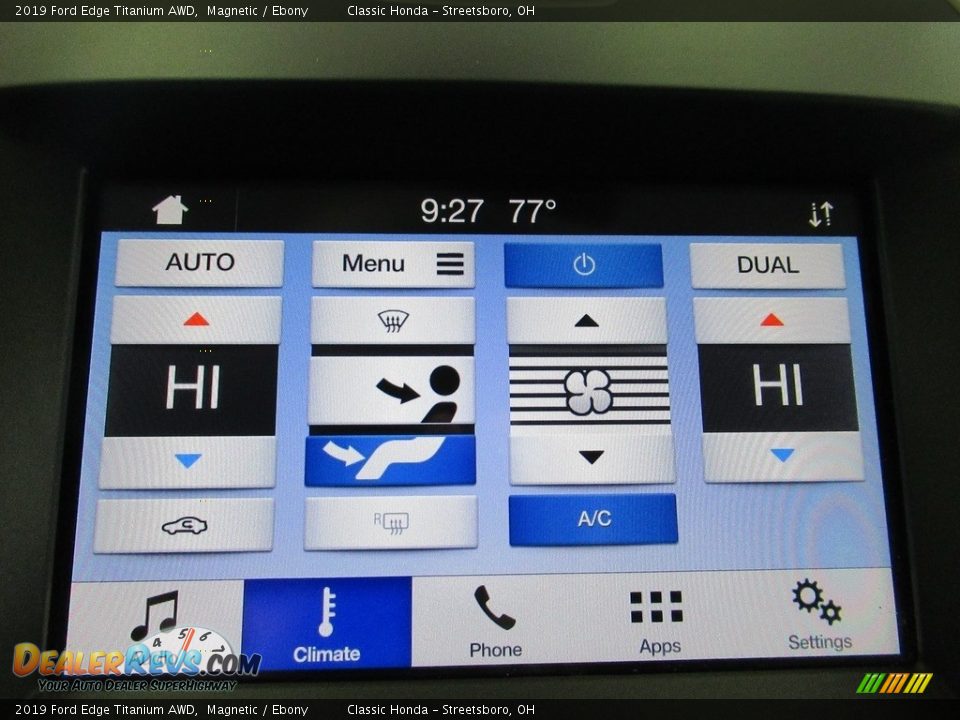 2019 Ford Edge Titanium AWD Magnetic / Ebony Photo #26
