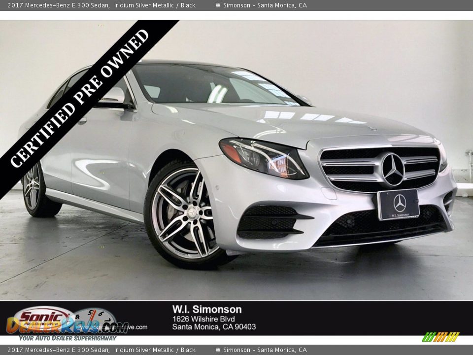 2017 Mercedes-Benz E 300 Sedan Iridium Silver Metallic / Black Photo #1