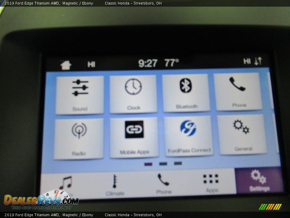 2019 Ford Edge Titanium AWD Magnetic / Ebony Photo #27