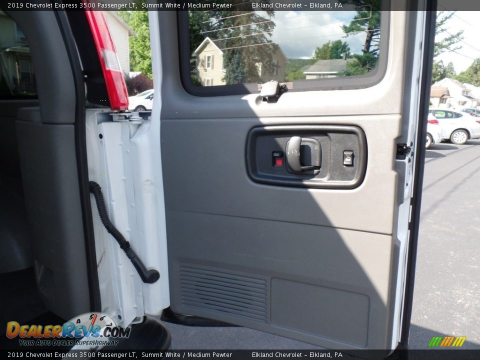 2019 Chevrolet Express 3500 Passenger LT Summit White / Medium Pewter Photo #14