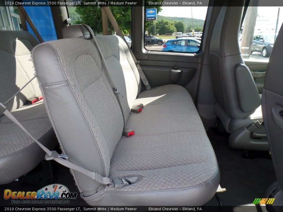 2019 Chevrolet Express 3500 Passenger LT Summit White / Medium Pewter Photo #28