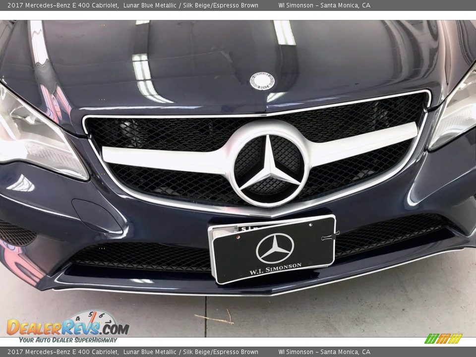 2017 Mercedes-Benz E 400 Cabriolet Lunar Blue Metallic / Silk Beige/Espresso Brown Photo #33