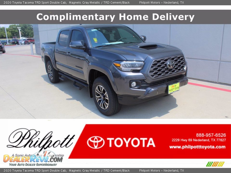 2020 Toyota Tacoma TRD Sport Double Cab Magnetic Gray Metallic / TRD Cement/Black Photo #1