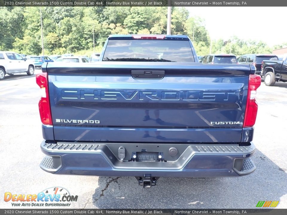 2020 Chevrolet Silverado 1500 Custom Double Cab 4x4 Northsky Blue Metallic / Jet Black Photo #4