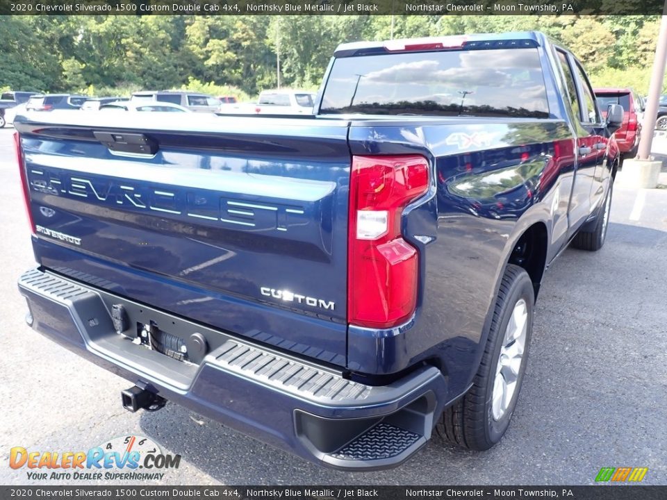 2020 Chevrolet Silverado 1500 Custom Double Cab 4x4 Northsky Blue Metallic / Jet Black Photo #5