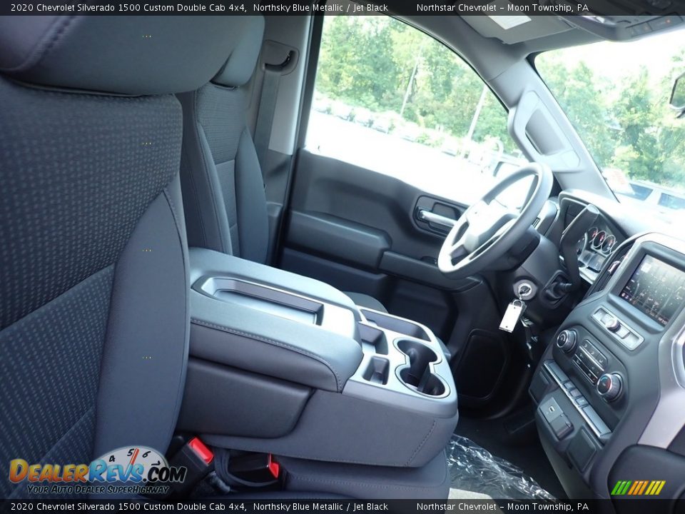 2020 Chevrolet Silverado 1500 Custom Double Cab 4x4 Northsky Blue Metallic / Jet Black Photo #9