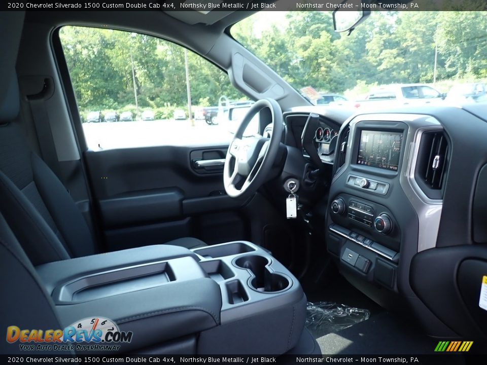 2020 Chevrolet Silverado 1500 Custom Double Cab 4x4 Northsky Blue Metallic / Jet Black Photo #10