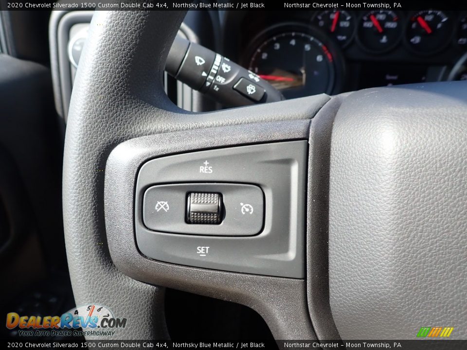 2020 Chevrolet Silverado 1500 Custom Double Cab 4x4 Northsky Blue Metallic / Jet Black Photo #18