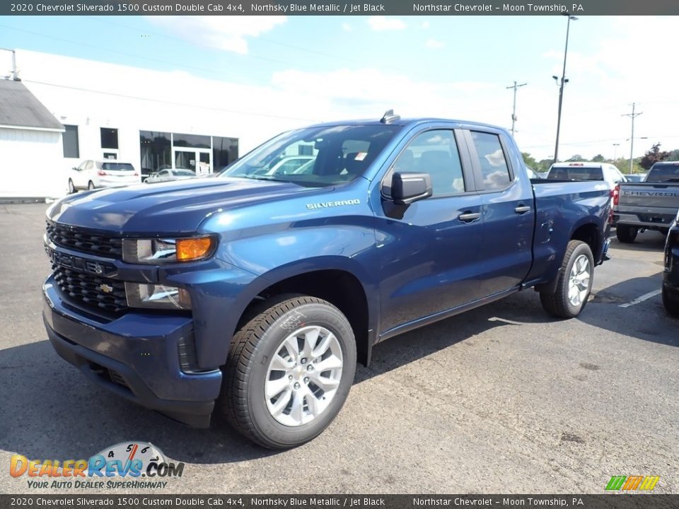 2020 Chevrolet Silverado 1500 Custom Double Cab 4x4 Northsky Blue Metallic / Jet Black Photo #1