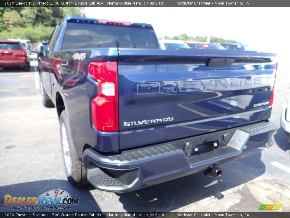 2020 Chevrolet Silverado 1500 Custom Double Cab 4x4 Northsky Blue Metallic / Jet Black Photo #3