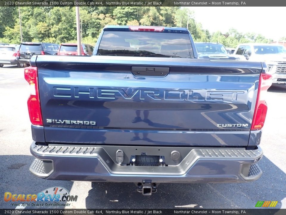 2020 Chevrolet Silverado 1500 Custom Double Cab 4x4 Northsky Blue Metallic / Jet Black Photo #4