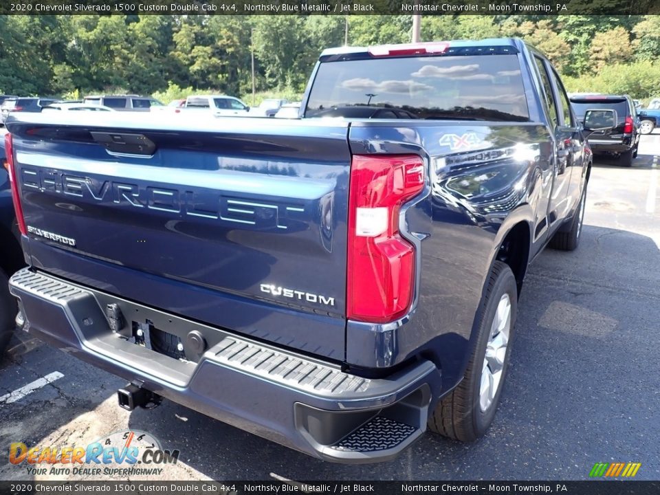 2020 Chevrolet Silverado 1500 Custom Double Cab 4x4 Northsky Blue Metallic / Jet Black Photo #5