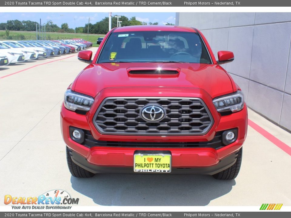 2020 Toyota Tacoma TRD Sport Double Cab 4x4 Barcelona Red Metallic / TRD Cement/Black Photo #3