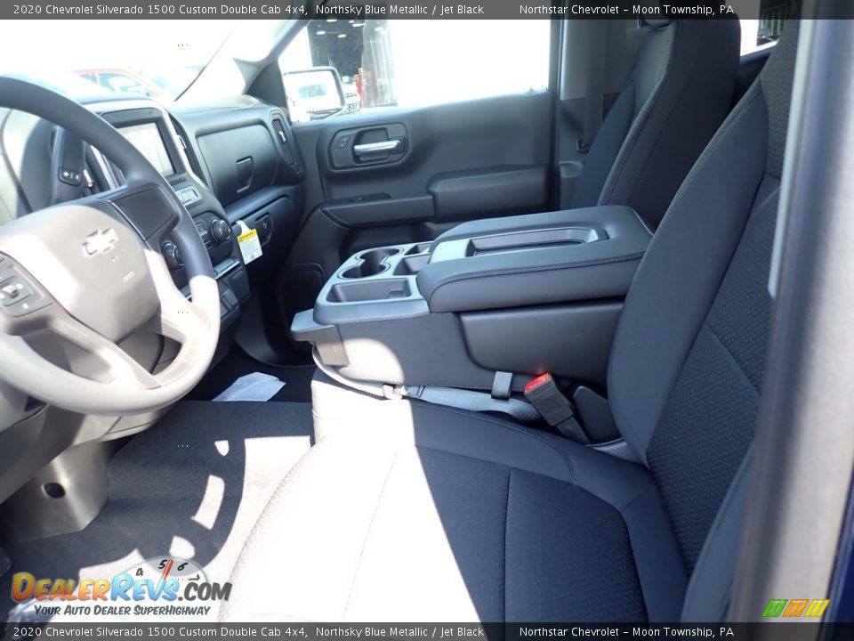 2020 Chevrolet Silverado 1500 Custom Double Cab 4x4 Northsky Blue Metallic / Jet Black Photo #11