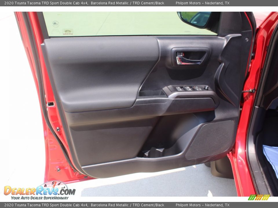 2020 Toyota Tacoma TRD Sport Double Cab 4x4 Barcelona Red Metallic / TRD Cement/Black Photo #9