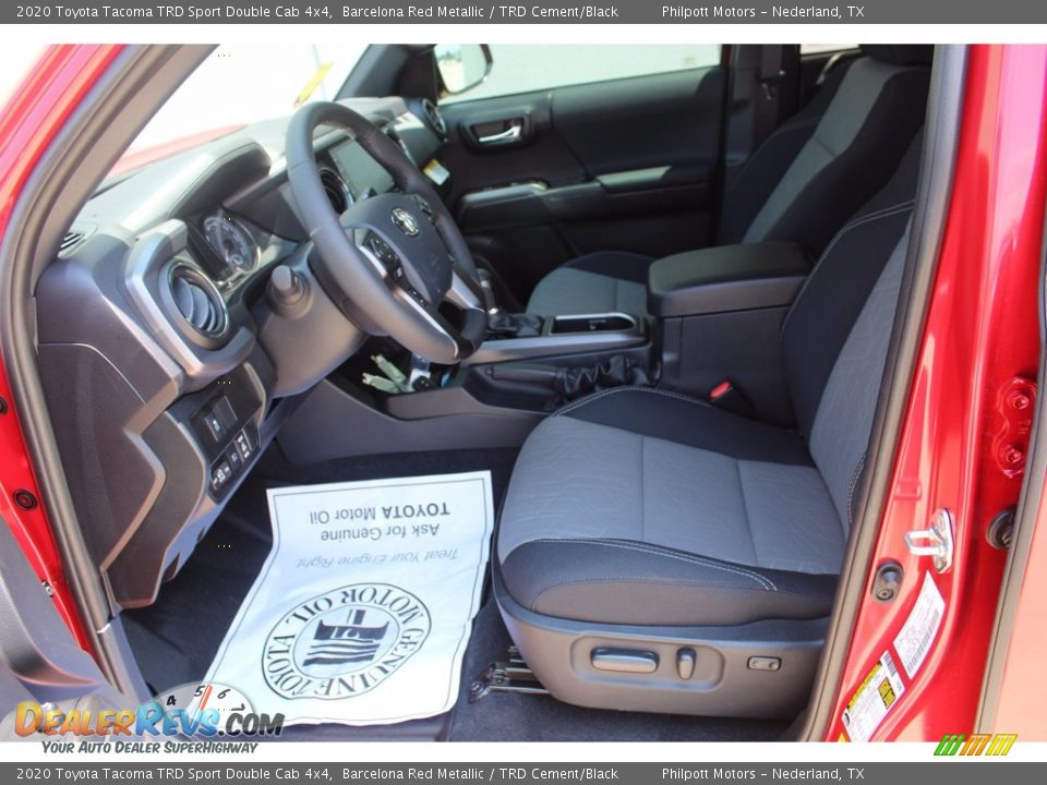 2020 Toyota Tacoma TRD Sport Double Cab 4x4 Barcelona Red Metallic / TRD Cement/Black Photo #10