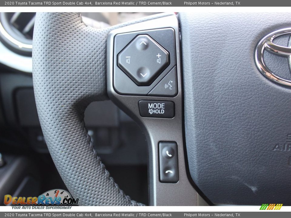 2020 Toyota Tacoma TRD Sport Double Cab 4x4 Barcelona Red Metallic / TRD Cement/Black Photo #11