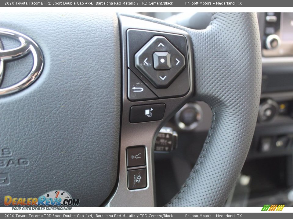 2020 Toyota Tacoma TRD Sport Double Cab 4x4 Barcelona Red Metallic / TRD Cement/Black Photo #12