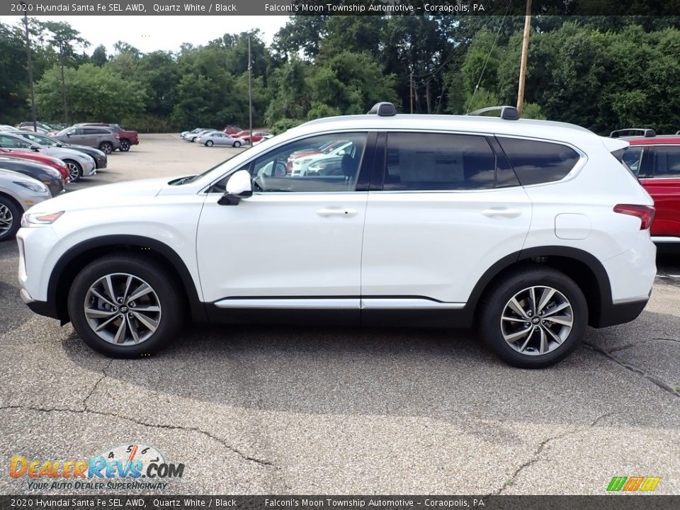 2020 Hyundai Santa Fe SEL AWD Quartz White / Black Photo #5