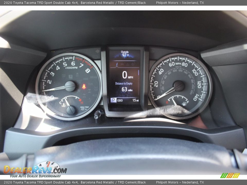 2020 Toyota Tacoma TRD Sport Double Cab 4x4 Barcelona Red Metallic / TRD Cement/Black Photo #13