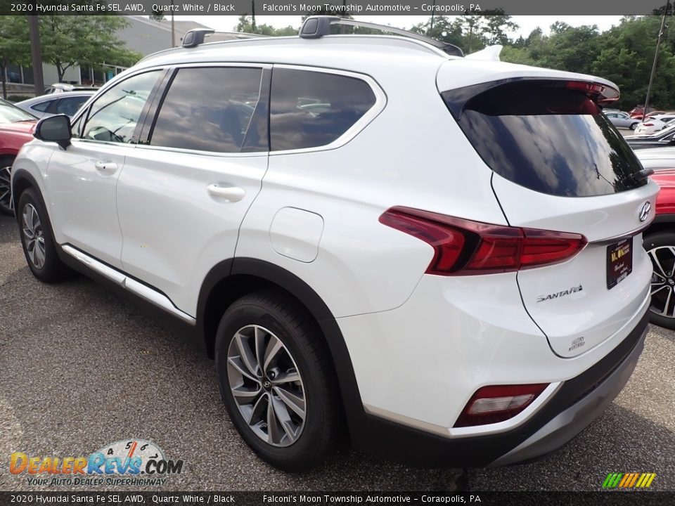 2020 Hyundai Santa Fe SEL AWD Quartz White / Black Photo #6