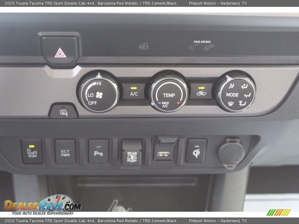 2020 Toyota Tacoma TRD Sport Double Cab 4x4 Barcelona Red Metallic / TRD Cement/Black Photo #16