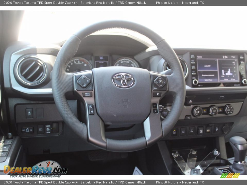 2020 Toyota Tacoma TRD Sport Double Cab 4x4 Barcelona Red Metallic / TRD Cement/Black Photo #22