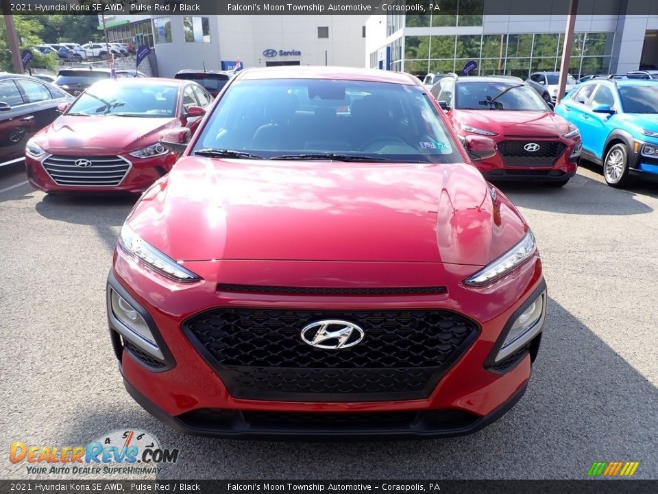 2021 Hyundai Kona SE AWD Pulse Red / Black Photo #4