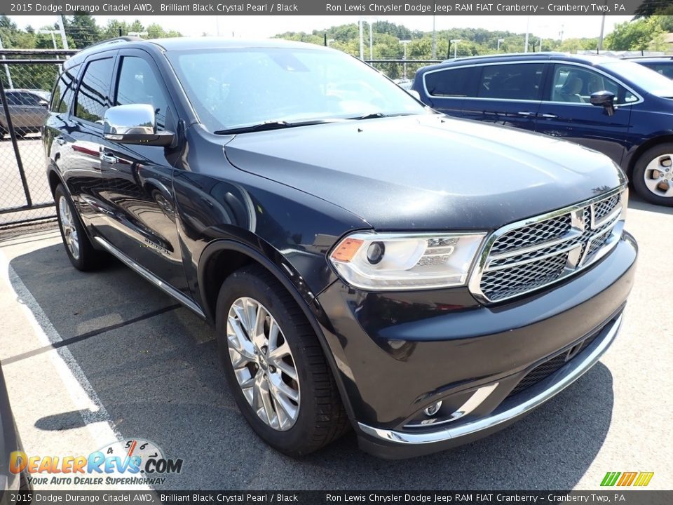 2015 Dodge Durango Citadel AWD Brilliant Black Crystal Pearl / Black Photo #2