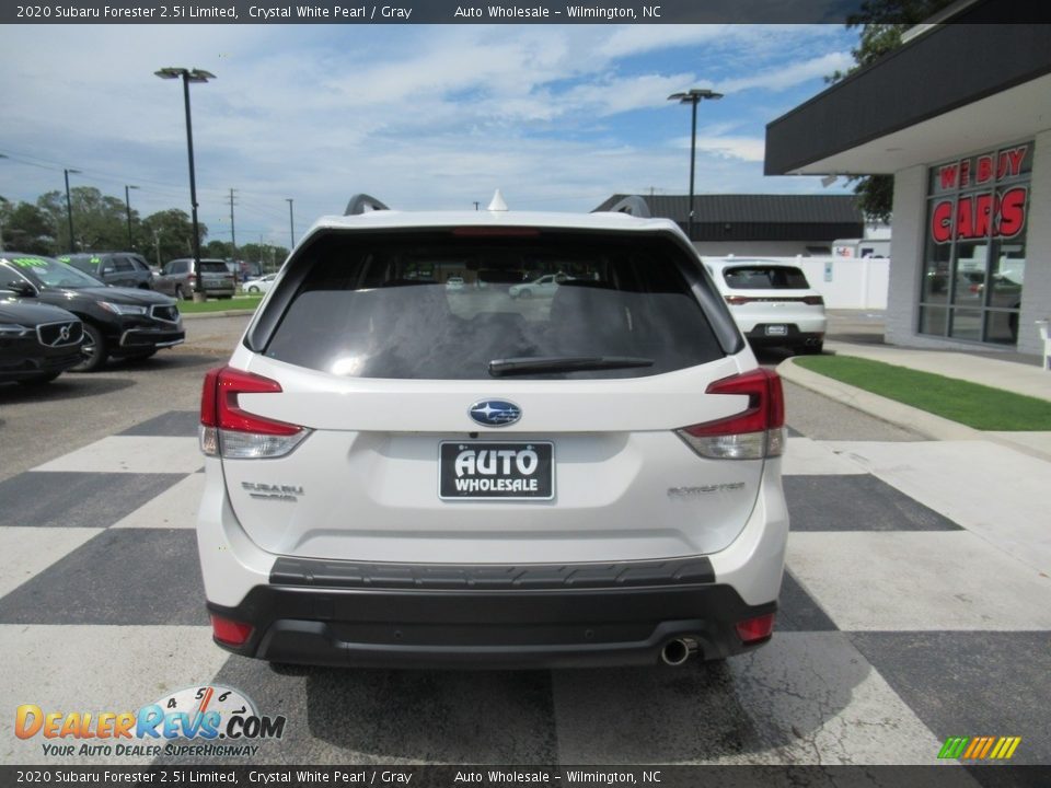 2020 Subaru Forester 2.5i Limited Crystal White Pearl / Gray Photo #4