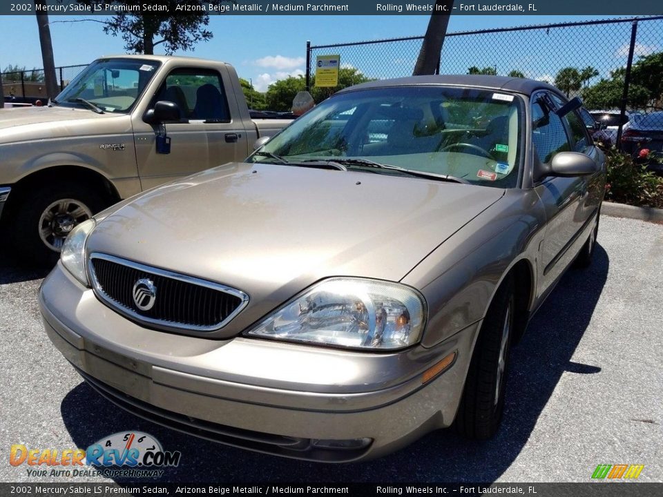 2002 Mercury Sable LS Premium Sedan Arizona Beige Metallic / Medium Parchment Photo #3