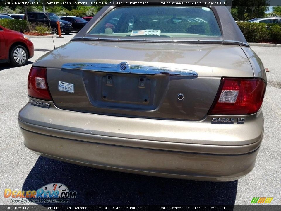 2002 Mercury Sable LS Premium Sedan Arizona Beige Metallic / Medium Parchment Photo #8