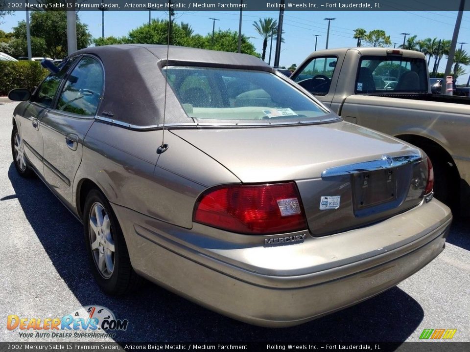 2002 Mercury Sable LS Premium Sedan Arizona Beige Metallic / Medium Parchment Photo #12