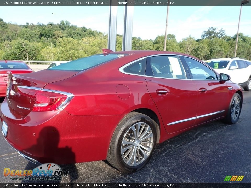 2017 Buick LaCrosse Essence Crimson Red Tintcoat / Light Neutral Photo #10