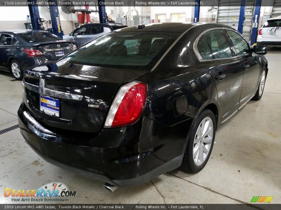 2009 Lincoln MKS AWD Sedan Tuxedo Black Metallic / Charcoal Black Photo #2