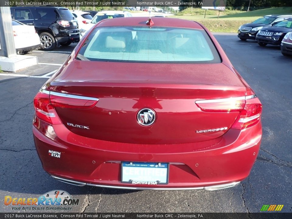 2017 Buick LaCrosse Essence Crimson Red Tintcoat / Light Neutral Photo #11