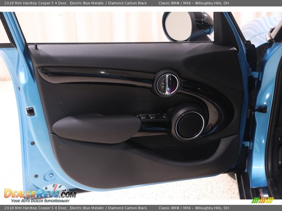 2018 Mini Hardtop Cooper S 4 Door Electric Blue Metallic / Diamond Carbon Black Photo #5