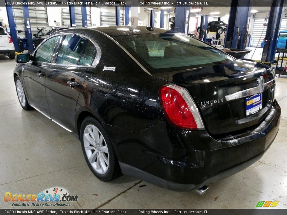 2009 Lincoln MKS AWD Sedan Tuxedo Black Metallic / Charcoal Black Photo #3